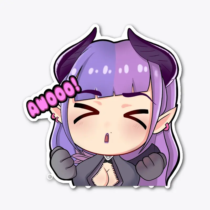 awooo emote sticker